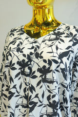 White Georgette Top With Digital Print