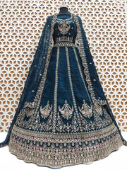 Eminence Purple Embroidery Georgette Lehenga with Net Dupatta – Elegant Wedding & Party Wear Lehenga Choli