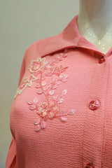 Pink Important Cord-Set With Hand Work